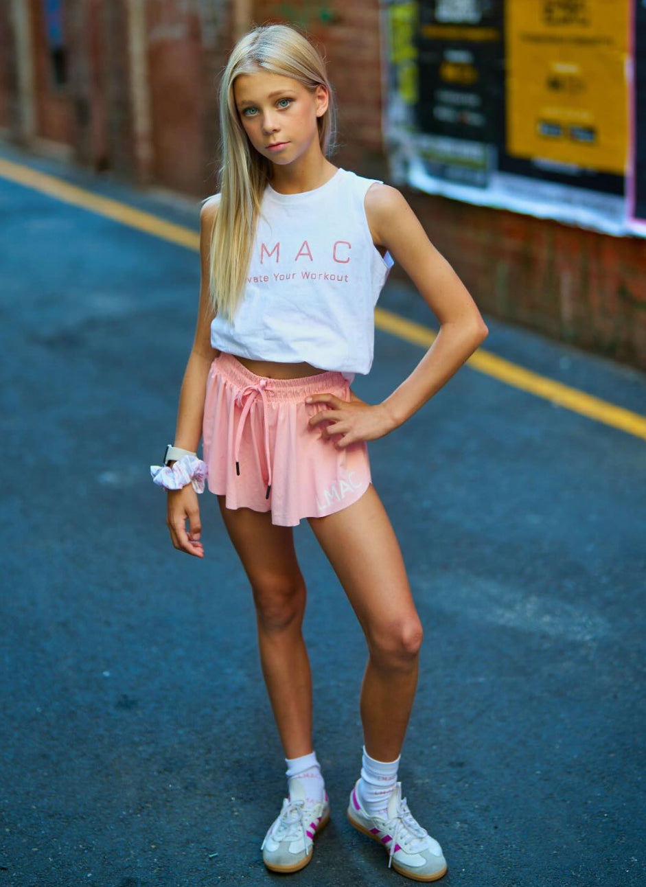 Butterfly Shorts - Pastel Pink